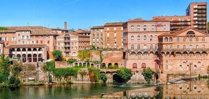 Les maisons au bord du Tarn à Albi par Loïc Bourniquel