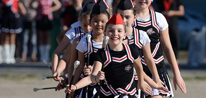 Une majorette