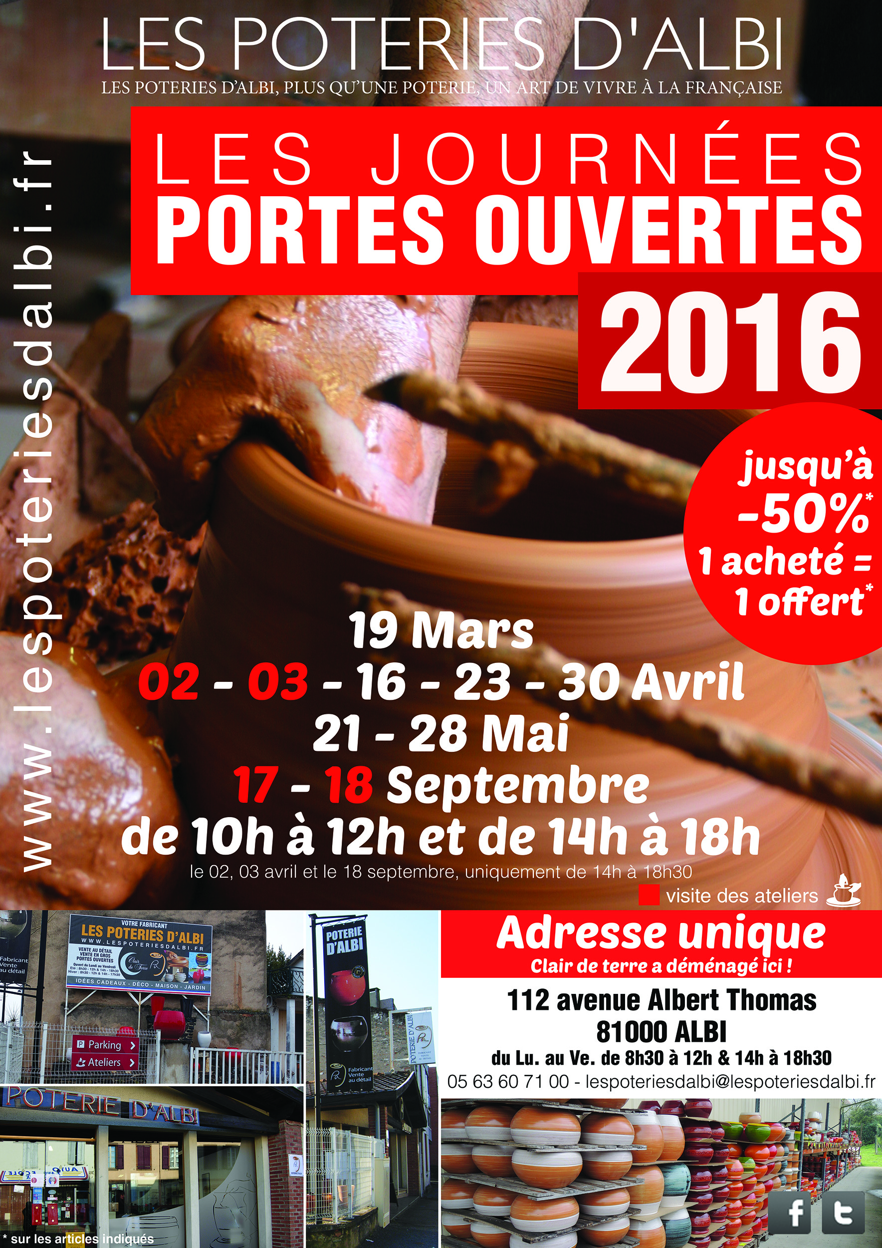 Journées Portes Ouvertes 2016 les poteries d'albi