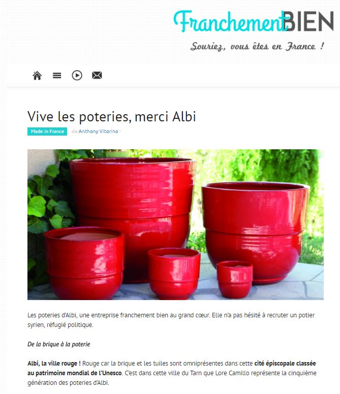 Les Poteries Albi dans Franchement Bien