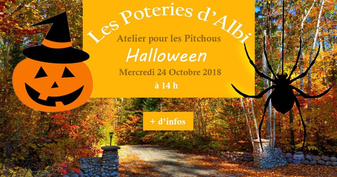 Atelier poterie pour enfants à Halloween