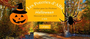 Atelier poterie pour enfants à Halloween