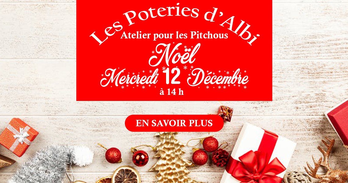 Atelier poterie noël pour votre enfant