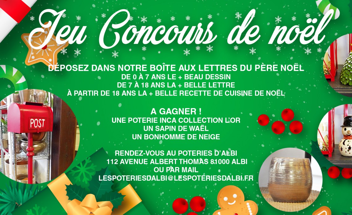 Jeu concours de Noel Poterie d'Albi