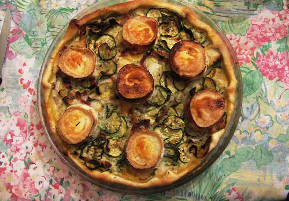 Tarte légère courgettes