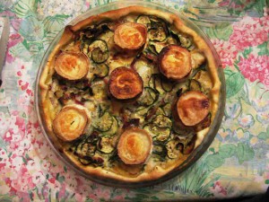 Tarte légère courgettes